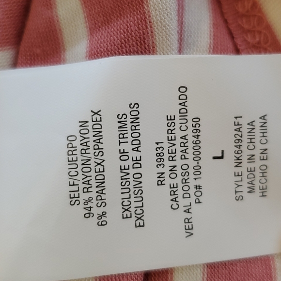 Rewind mauve cream short sleeve women's shirt - Picture 9 of 10